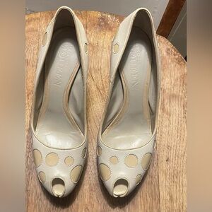 Alexander McQueen Polka Dot Peep-toe heels size 40